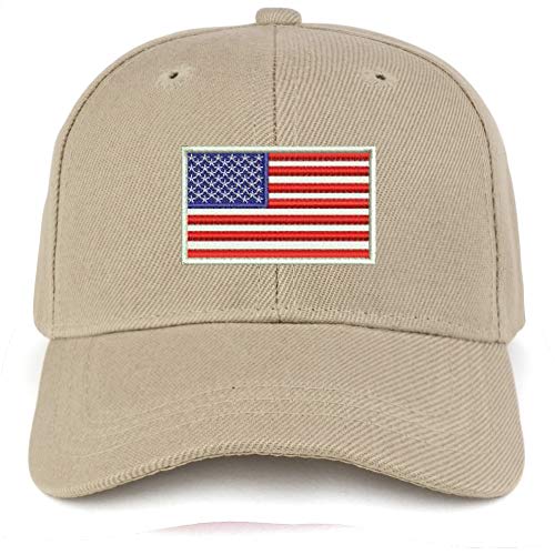 Trendy Apparel Shop USA White Flag Embroidered Youth Size Kids Structured Baseball Cap