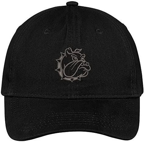 Trendy Apparel Shop Bulldog Mascot Embroidered Low Profile Soft Cotton Brushed Cap
