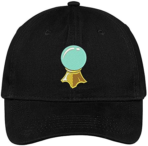 Trendy Apparel Shop Crystall Ball Embroidered Halloween Themed Cotton Baseball Cap