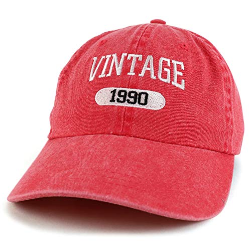 Trendy Apparel Shop 30th Birthday Vintage 1991 Washed Cotton Adjustable Cap