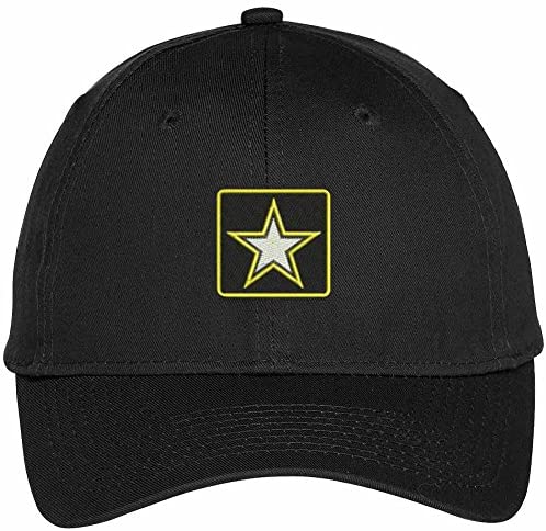 Trendy Apparel Shop US Army Star Logo Embroidered Adjustable Snapback Baseball Cap