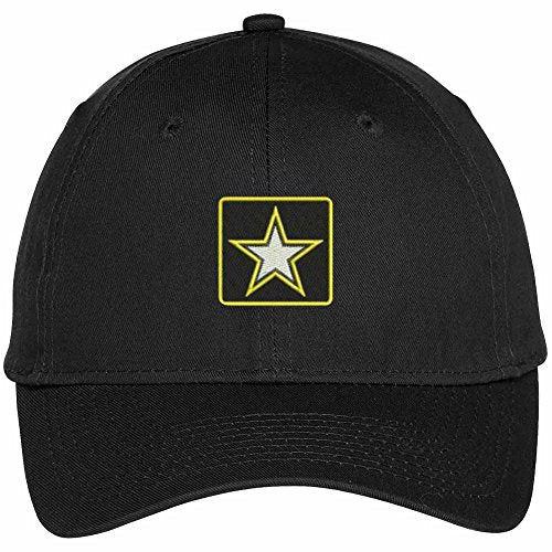 Trendy Apparel Shop US Army Star Logo Embroidered Adjustable Snapback Baseball Cap