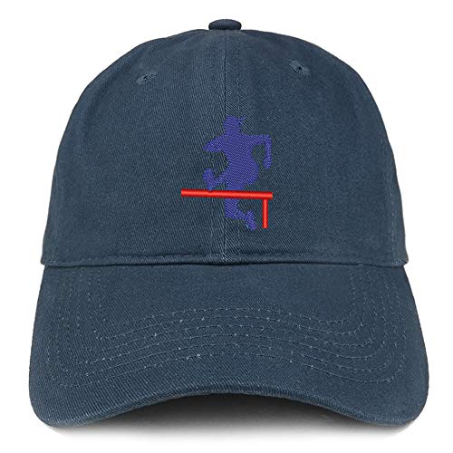 Trendy Apparel Shop Track Hurdler Embroidered Soft Crown 100% Brushed Cotton Cap