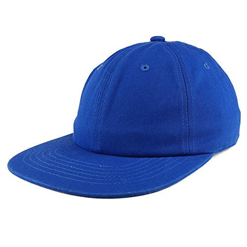 Trendy Apparel Shop Low Profile Plain Unstructured Crown Flatbill Snapback Cap