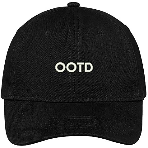 Trendy Apparel Shop OOTD Embroidered Soft Cotton Adjustable Cap Dad Hat