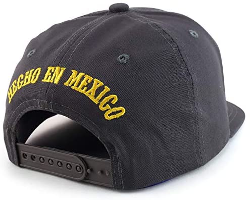 Trendy Apparel Shop Hecho en Mexico Eagle Embroidered Flatbill Snapback Cap