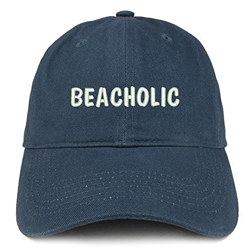 Trendy Apparel Shop Beacholic Embroidered Low Profile Brushed Cotton Cap