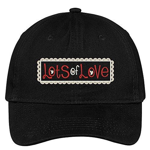 Trendy Apparel Shop Lots Of Love Sign Embroidered Low Profile Cotton Cap Dad Hat