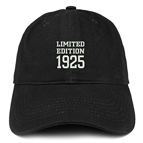 Trendy Apparel Shop Limited Edition 1925 Embroidered Birthday Gift Brushed Cotton Cap