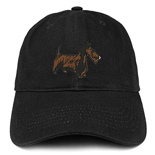 Trendy Apparel Shop Scottish Terrier Dog Embroidered Soft Cotton Dad Hat
