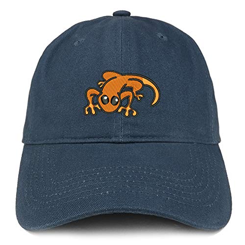 Trendy Apparel Shop Little Lizard Orange Embroidered Unstructured Cotton Dad Hat