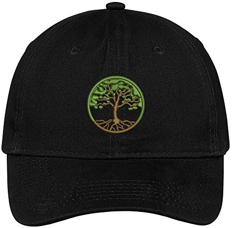 Trendy Apparel Shop Tree of Life Embroidered Cap Premium Cotton Dad Hat