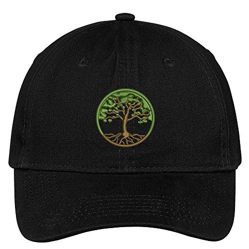 Trendy Apparel Shop Tree of Life Embroidered Cap Premium Cotton Dad Hat