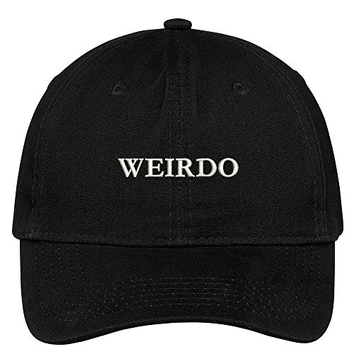 Trendy Apparel Shop Weirdo Embroidered Low Profile Soft Cotton Brushed Baseball Cap