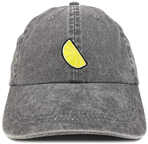 Trendy Apparel Shop Lemon Patch Pigment Dyed Washed Baseball Cap