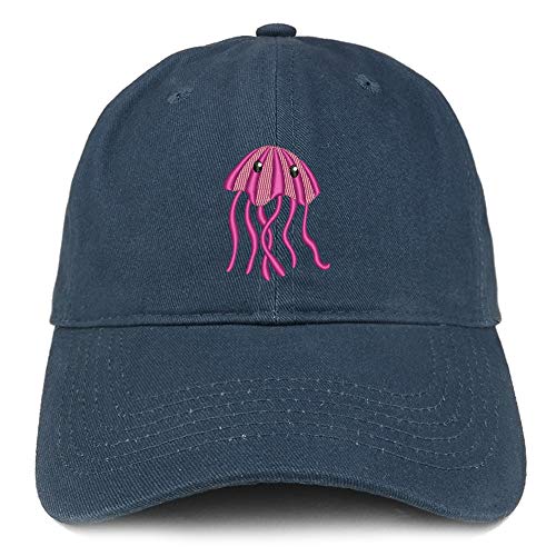 Trendy Apparel Shop Jellyfish Embroidered Unstructured Cotton Dad Hat