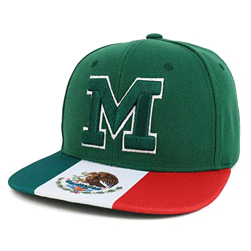 Trendy Apparel Shop Country Name 3D Embroidery Flag Print Flatbill Snapback Cap