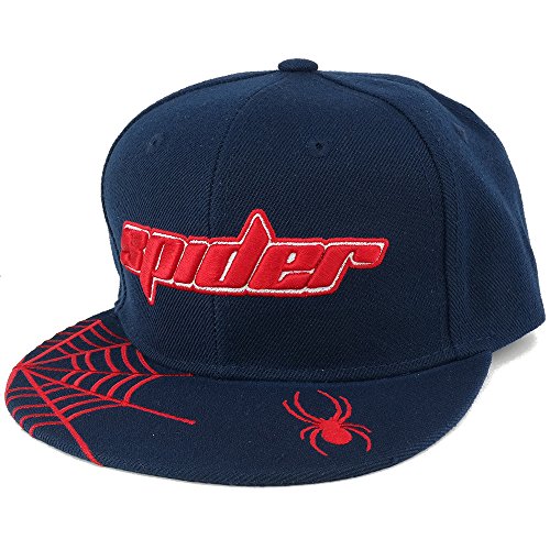Trendy Apparel Shop Youth Size Spider Text Flat Bill Snapback Cap