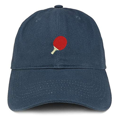 Trendy Apparel Shop Ping Pong Embroidered Soft Crown Brushed Cotton Cap
