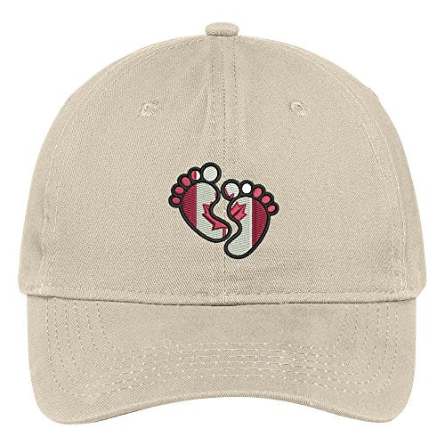 Trendy Apparel Shop First Canada Embroidered Soft Crown 100% Brushed Cotton Cap