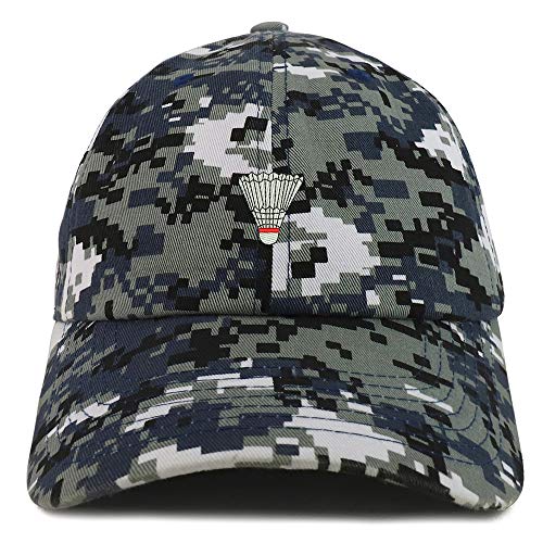 Trendy Apparel Shop Badminton Shuttlecock Soft Crown 100% Brushed Cotton Cap