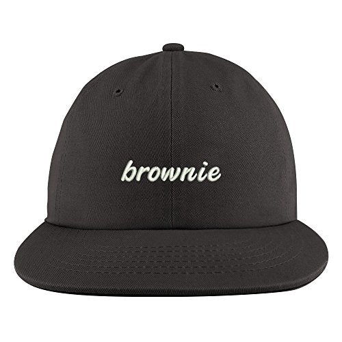 Trendy Apparel Shop Brownie Embroidered Unstructured Flatbill Adjustable Cap