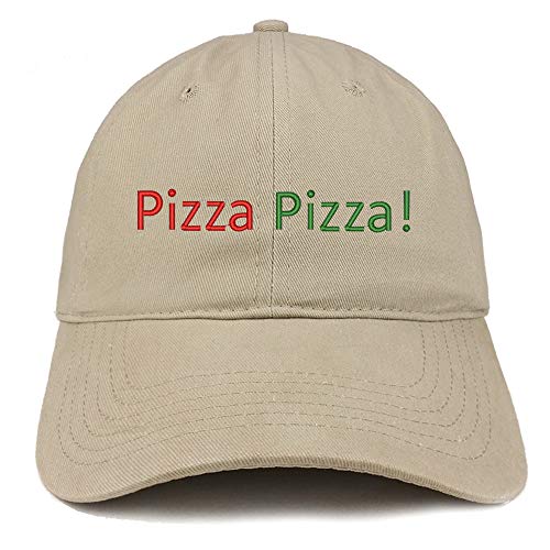 Trendy Apparel Shop Pizza Pizza Embroidered Unstructured Cotton Dad Hat