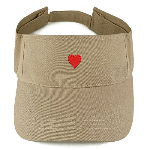 Trendy Apparel Shop Emoticon Heart Embroidered Summer Adjustable Visor