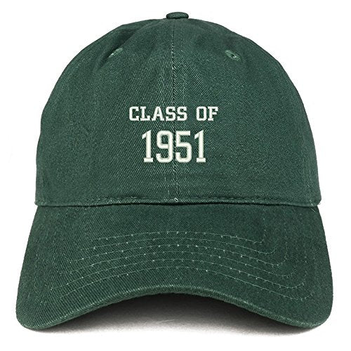 Trendy Apparel Shop Class of 1951 Embroidered Reunion Brushed Cotton Baseball Cap