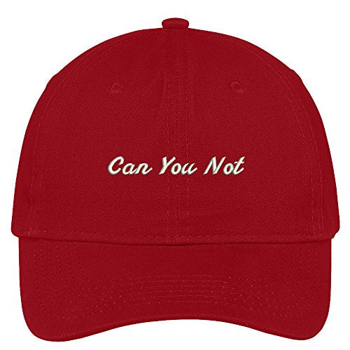 Trendy Apparel Shop Can You Not Embroidered Adjustable Cotton Cap