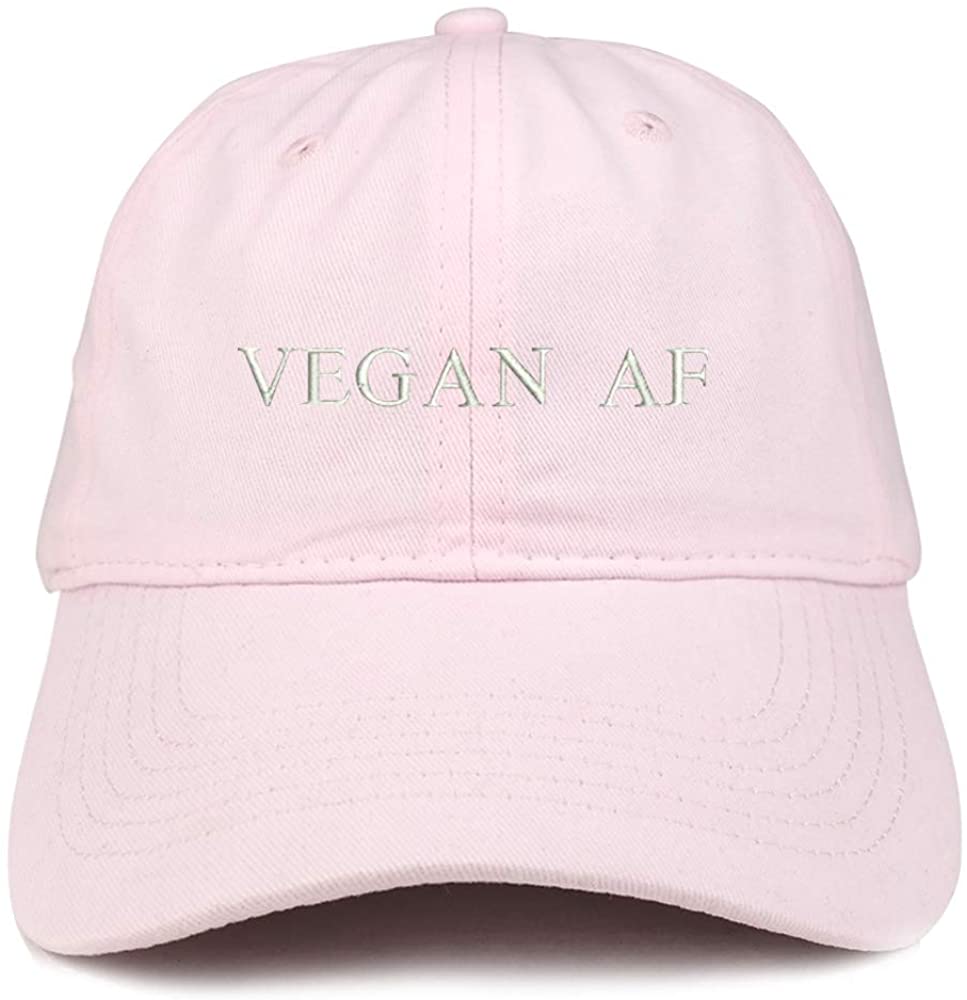 Trendy Apparel Shop Vegan AF Embroidered 100% Cotton Adjustable Cap