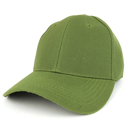 Trendy Apparel Shop Plain Structured Crown Adjustable Baseball Cap