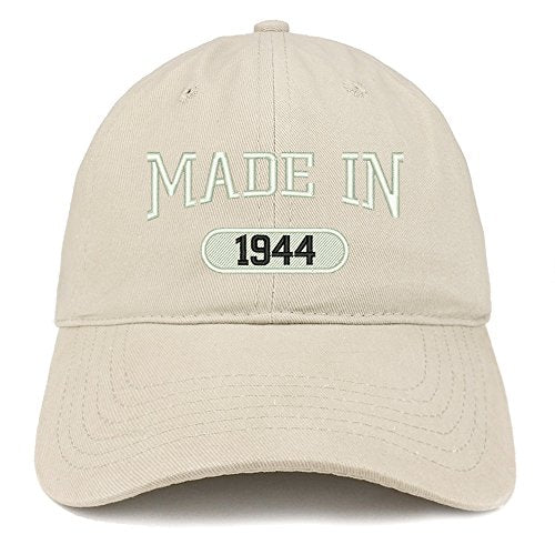 Trendy Apparel Shop Made in 1944 Embroidered Birthday Brushed Cotton Cap