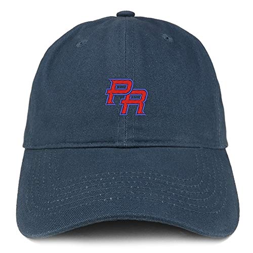 Trendy Apparel Shop Puerto Rico PR Small Embroidered Soft Crown 100% Brushed Cotton Cap
