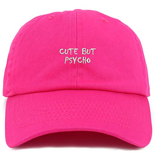 Trendy Apparel Shop Youth Cute But Psycho Small Soft Crown Baseball Cap