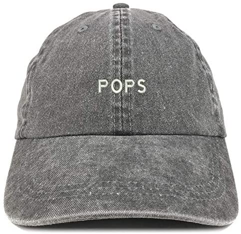 Trendy Apparel Shop Pops Embroidered Washed Low Profile Cap