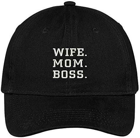 Trendy Apparel Shop Wife Mom Boss Embroidered Cap Premium Cotton Dad Hat