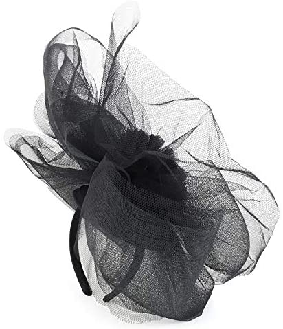 Trendy Apparel Shop Women's Mesh Flower Decorated Fashion Fascinator