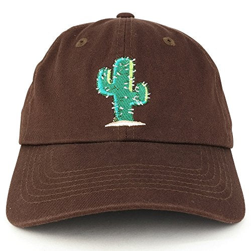 Trendy Apparel Shop Cactus Embroidered On Soft Cotton Unstructured Dad Hat