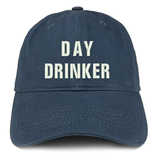 Trendy Apparel Shop Day Drinker Embroidered Low Profile Brushed Cotton Cap