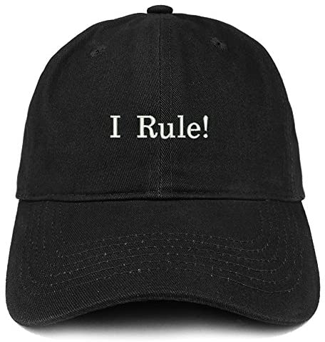 Trendy Apparel Shop I Rule Embroidered Soft Cotton Dad Hat