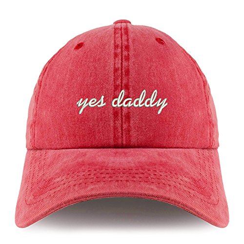 Trendy Apparel Shop Yes Daddy Embroidered Pigment Dyed Unstructured Cap