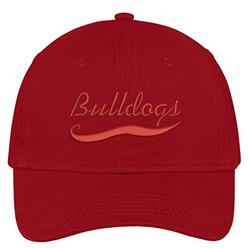 Trendy Apparel Shop Bulldogs Embroidered Low Profile Soft Cotton Brushed Cap