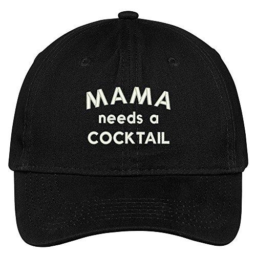 Trendy Apparel Shop Mama Needs A Cocktail Embroidered Brushed Cotton Adjustable Cap Dad Hat
