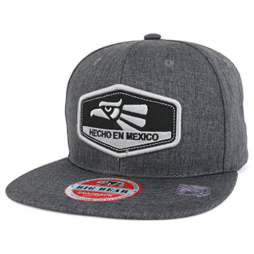 Trendy Apparel Shop Hecho EN Mexico Patch Embroidered Flat Bill Snapback Cap