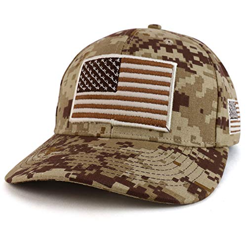 Trendy Apparel Shop 3D USA Flag Embroidered Structured Snapback Baseball Cap