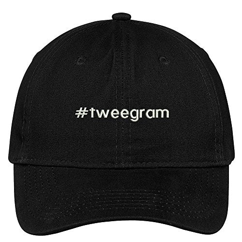 Trendy Apparel Shop Hashtag #tweegram Embroidered Low Profile Soft Cotton Brushed Baseball Cap