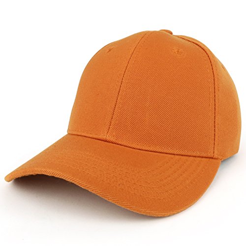Trendy Apparel Shop Plain Structured Crown Adjustable Baseball Cap