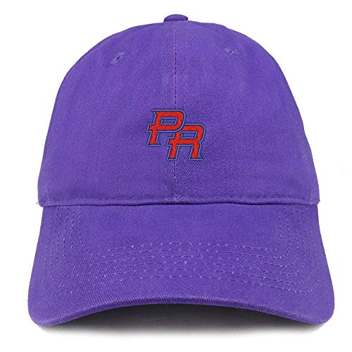 Trendy Apparel Shop Puerto Rico PR Small Embroidered Soft Crown 100% Brushed Cotton Cap