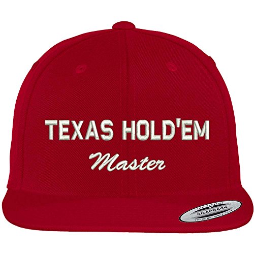 Trendy Apparel Shop Flexfit Texas Hold'em Master Embroidery Snapback Cap